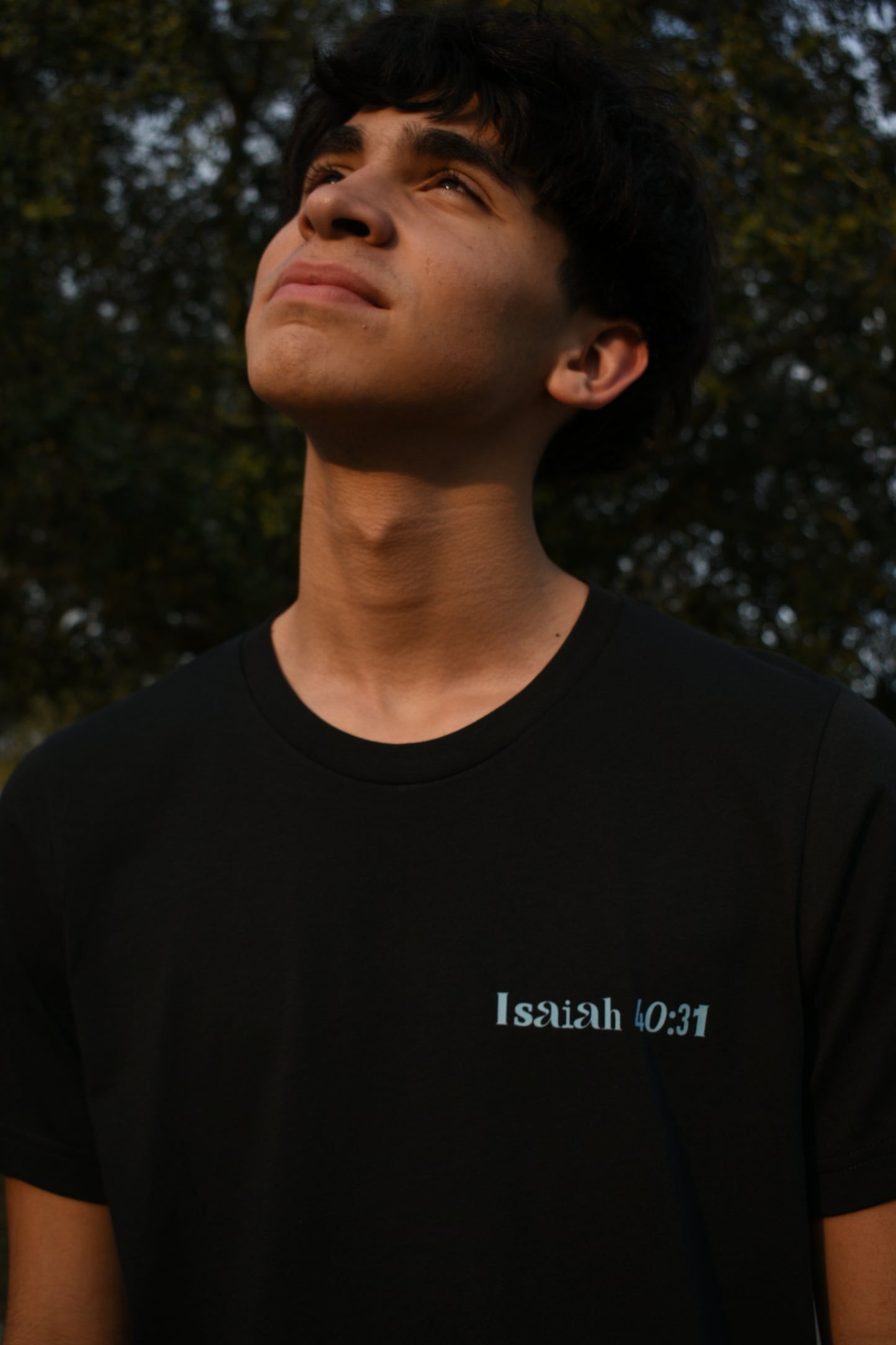 Black Wait on the Lord Short Sleeve Tee.